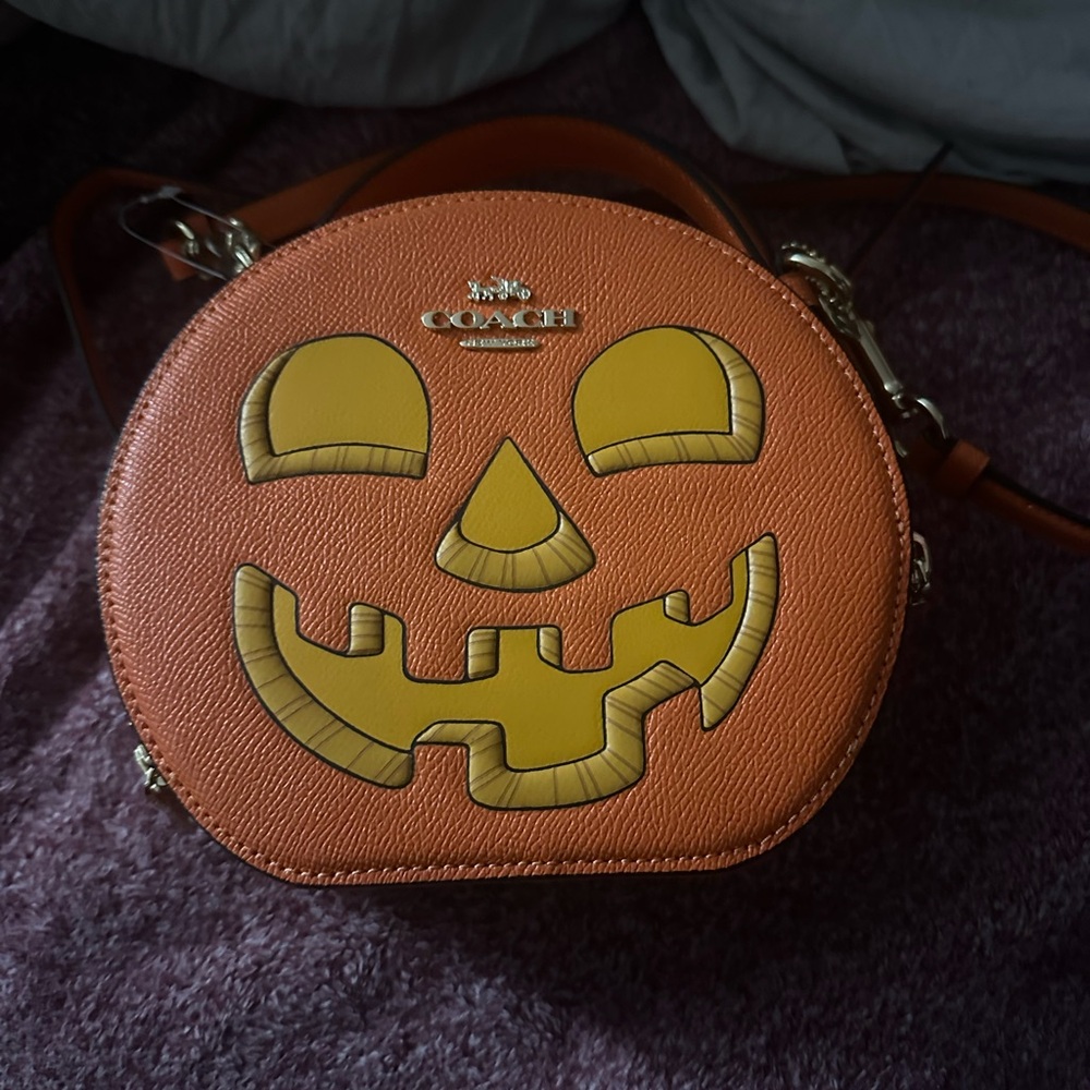 Coach Orange Pumpkin Crossbody Bag